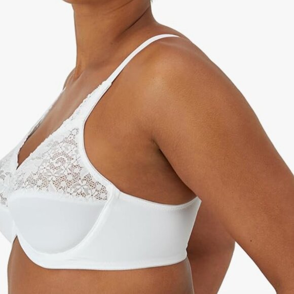 NWT Bali Womens Lilyette Minimizer Underwire Bra with Lace Trim, 38C - Picture 2 of 4